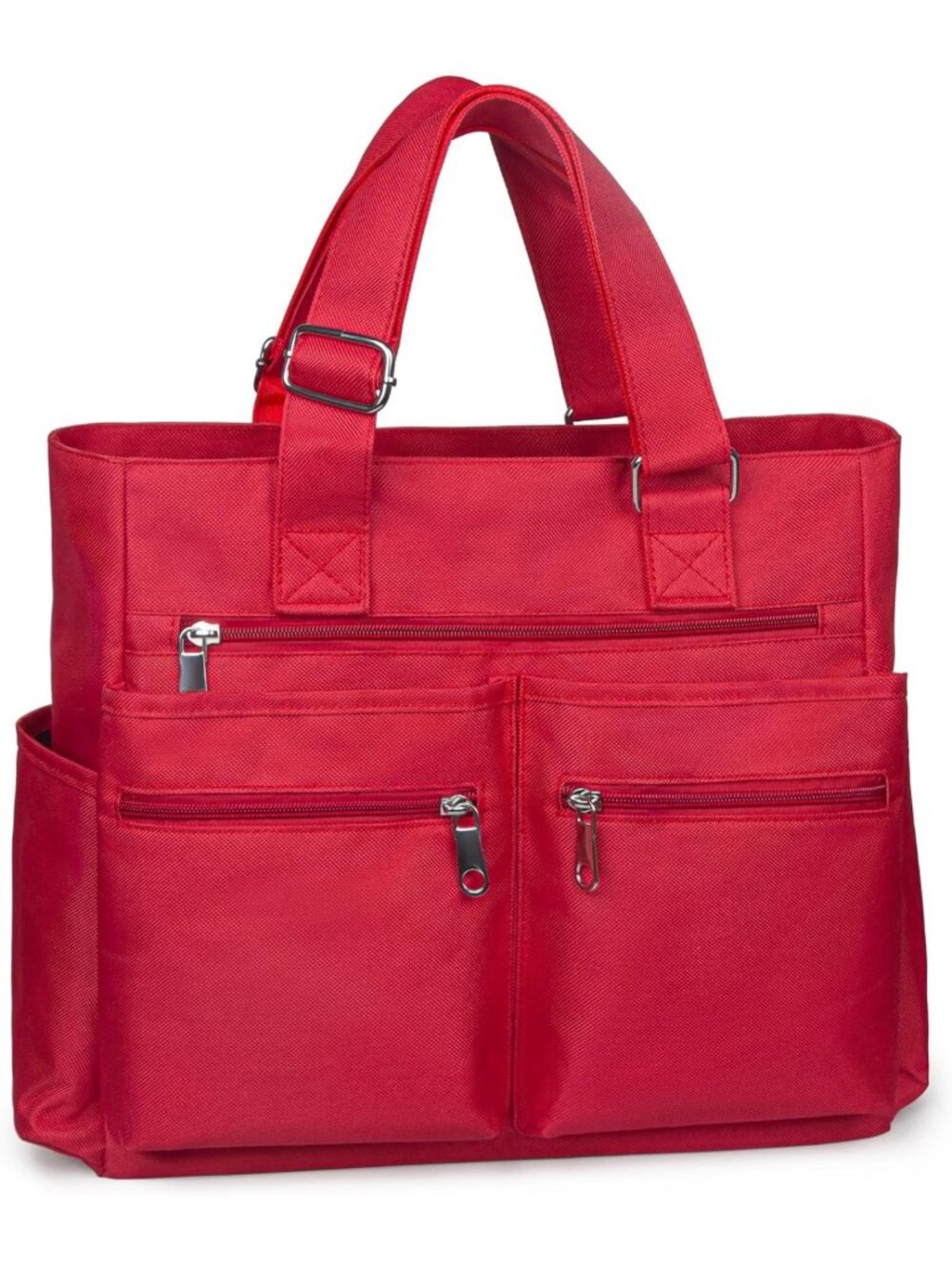 Waterproof Canvas Tote Bag | Multi-Pocket Shoulder Bag for Work & Travel